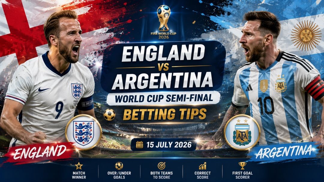 England vs Argentina World Cup Semi-Final Betting Tips for 15 July 2026