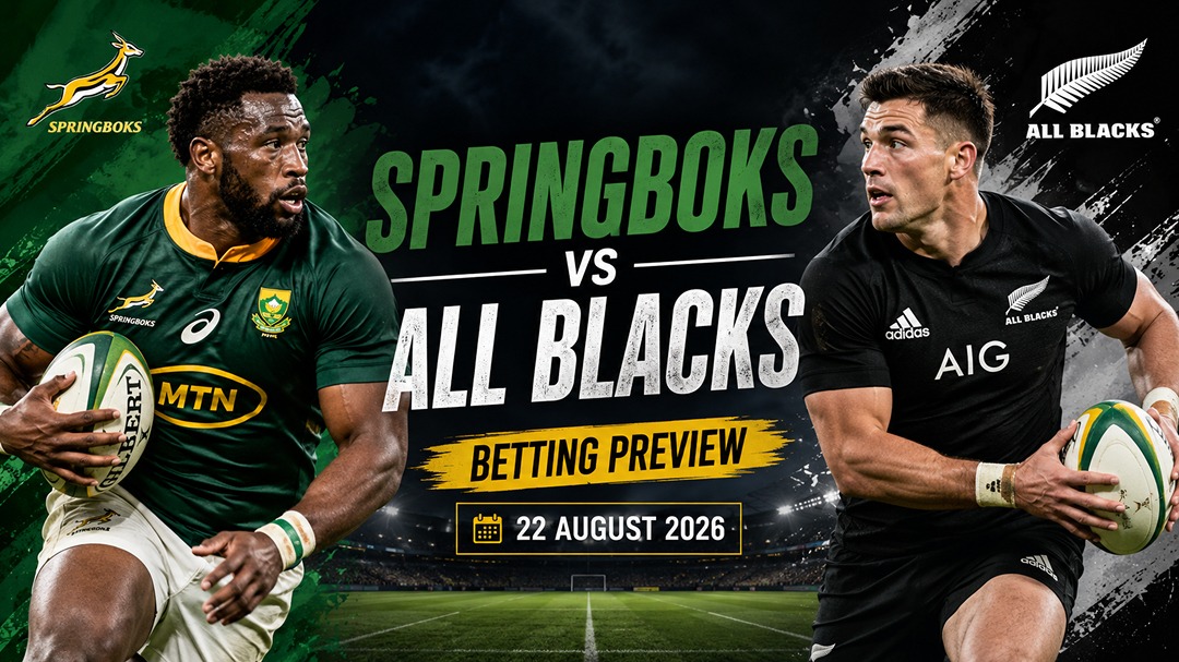 Springboks vs All Blacks Betting Preview for 22 August 2026